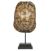 Faux Ornate Box Tortoise Shell On Stand