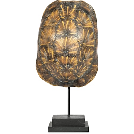 Faux Ornate Box Tortoise Shell on Stand