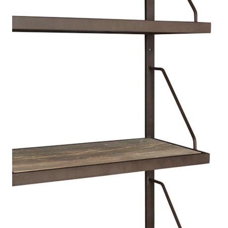 Mur 4-Shelf Iron &amp; Reclaimed Elm Etagere