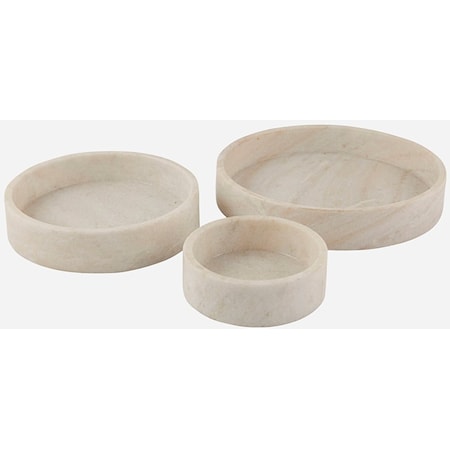Nesting Straight Marble Bowls
