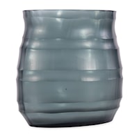 Escaut Dark Indigo Glass Vase - Small