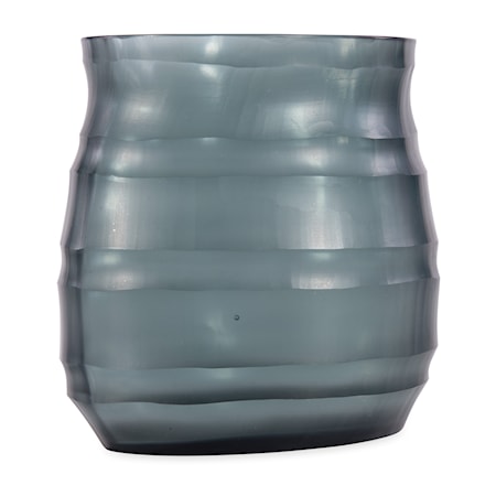 Escaut Dark Indigo Glass Vase - Small