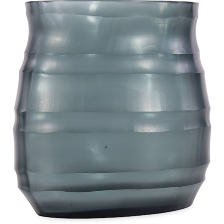 Escaut Dark Indigo Glass Vase - Small
