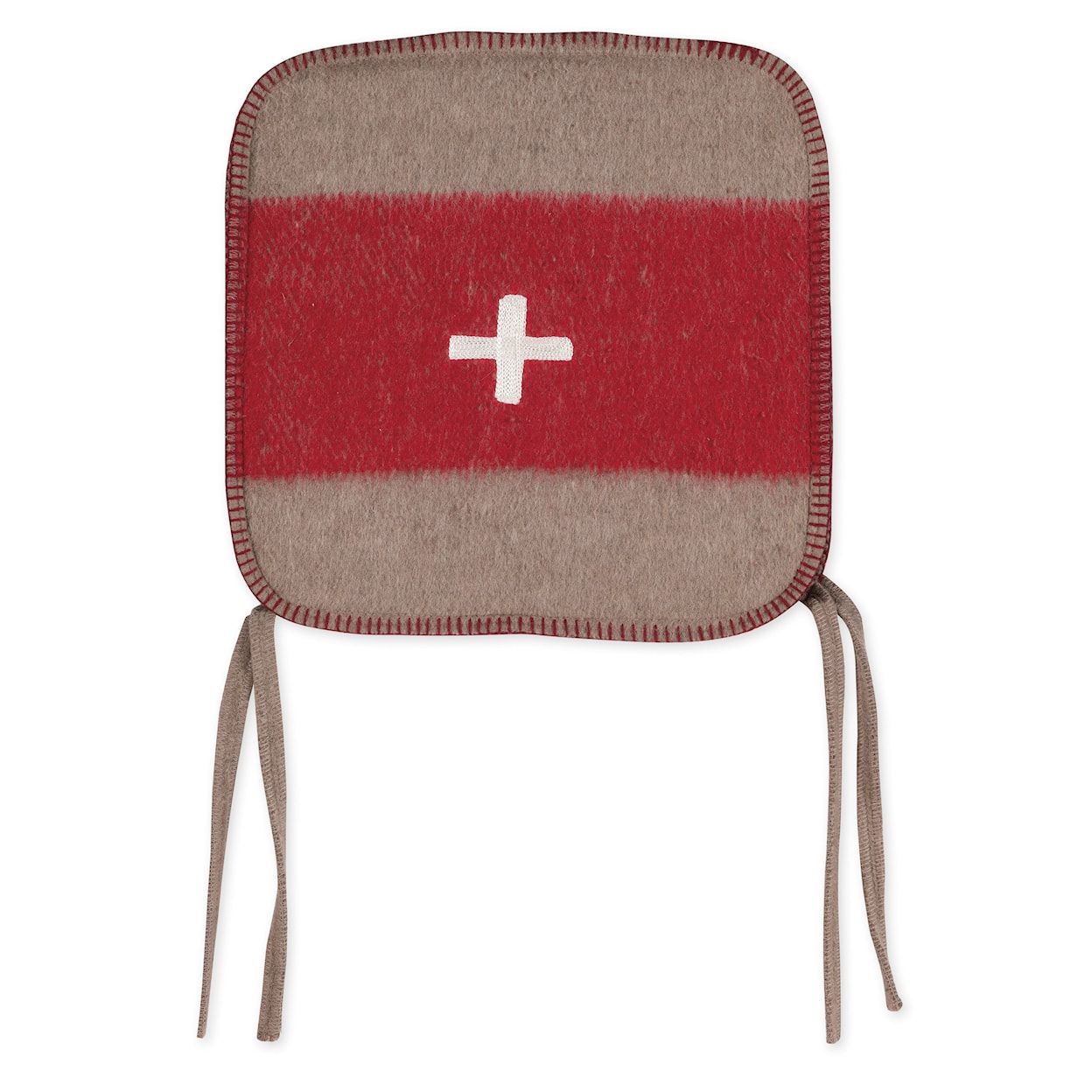 BOBO Intriguing Objects BOBO Intriguing Objects Swiss Army Chair Cushion 15x15 Brown/Red