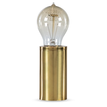 Industrial Gold Light Bulb Lamp - Small