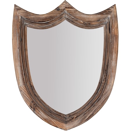 Distressed Fir Wood Trophy Mirror 1