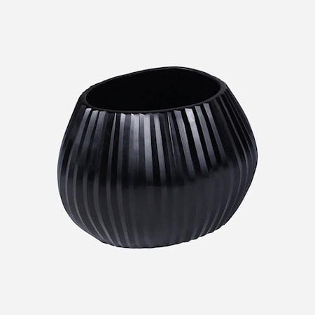 Seine Black Tealight Vase