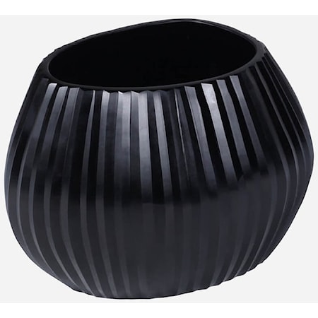 Seine Black Tealight Vase