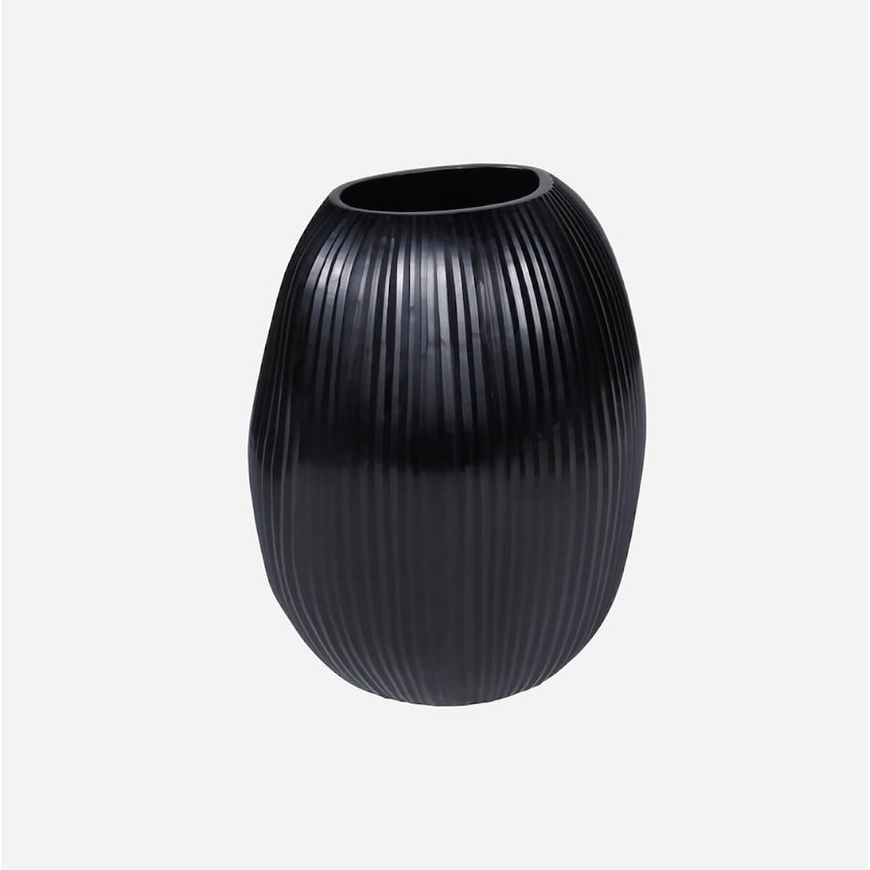 BOBO Intriguing Objects BOBO Intriguing Objects Seine Black Sculptural Glass Vase - Large