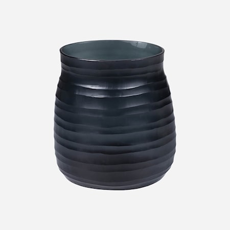 Escaut Dark Indigo Glass Vase - Medium