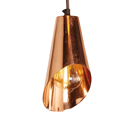 Rose Gold Scoop Pendant Light