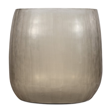 Smokey Grey Glass Blown Pot - Large