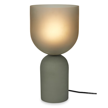 Wide Top Grey Luxury Lamp - Large