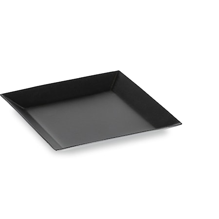 Rectangle Matte Black Tray - Medium