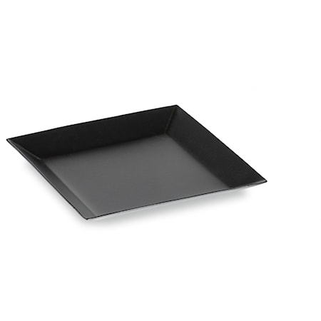 Rectangle Matte Black Tray - Medium