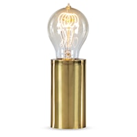 Industrial Gold Light Bulb Lamp - Small