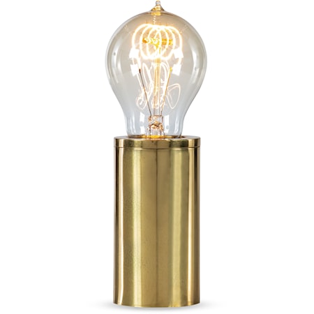 Industrial Gold Light Bulb Lamp - Small