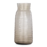 Escaut Smoky Glass Vase - Tall