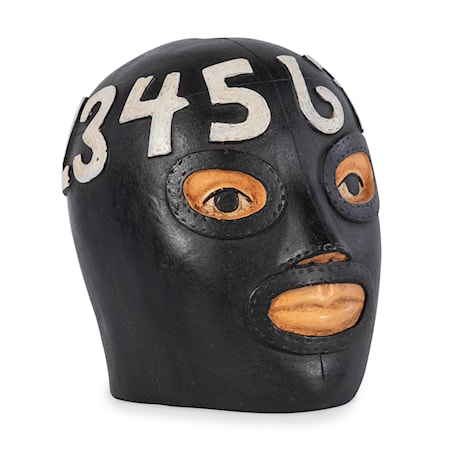 El Matematico Wrestler Head Coin Bank