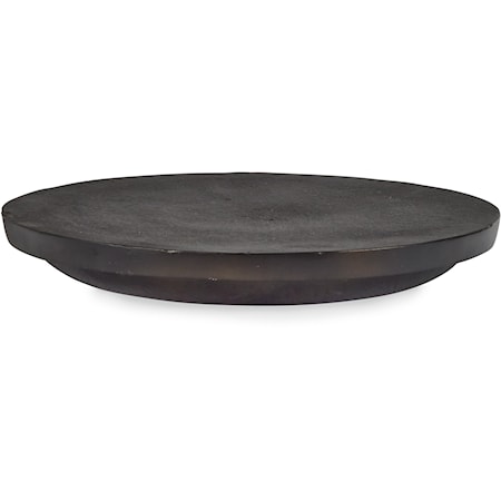 Smooth Metal Round Platter