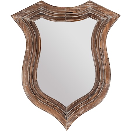 Distressed Fir Wood Trophy Mirror 2