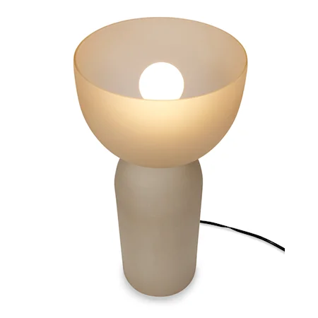 Wide Top Smoke Color Luxury Lamp - Small