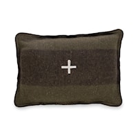 Swiss Army Pillow Cover 14X20 Green/Brown