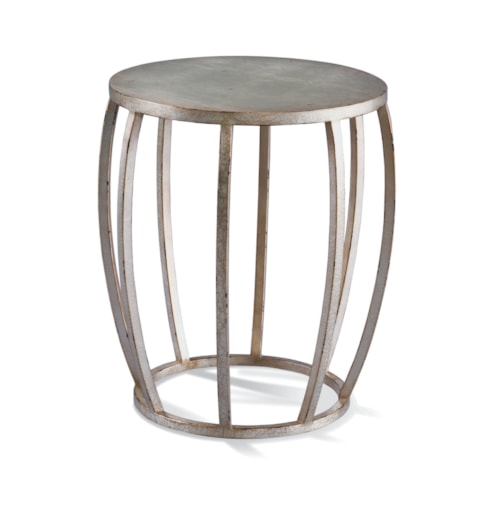 Transitional Round End Table