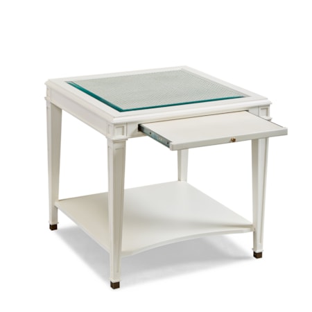 Square 1-Shelf Lamp Table