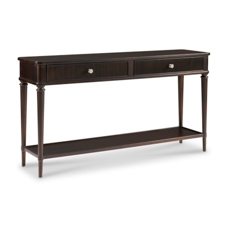 Rectangular 2-Drawer Console Table