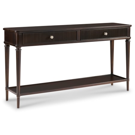 Rectangular 2-Drawer Console Table