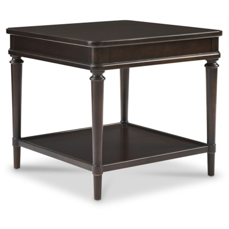 1-Shelf Square End Table