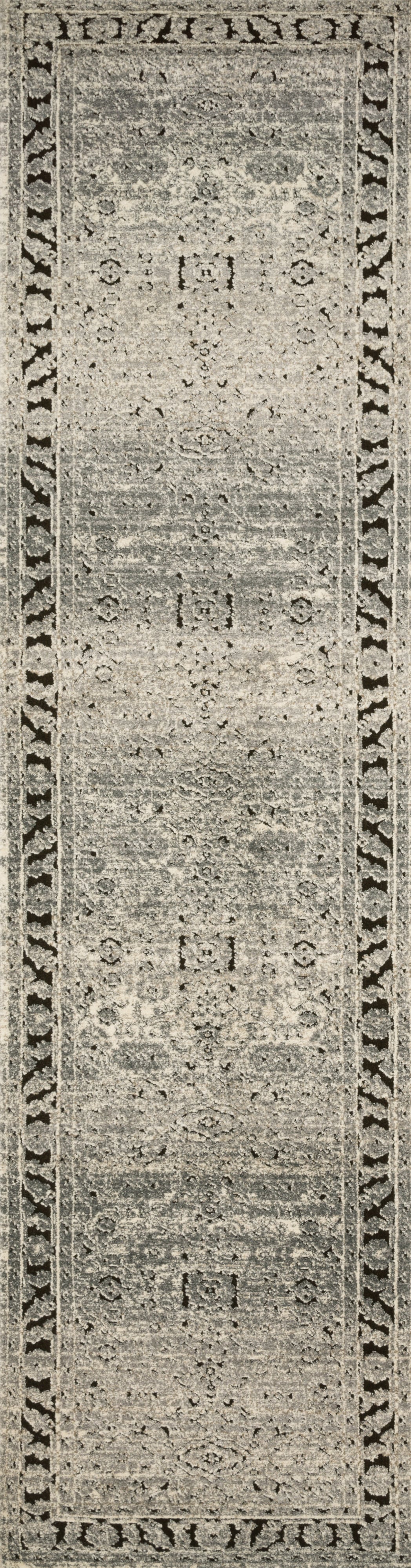 1'6" x 1'6"  Grey / Charcoal Rug
