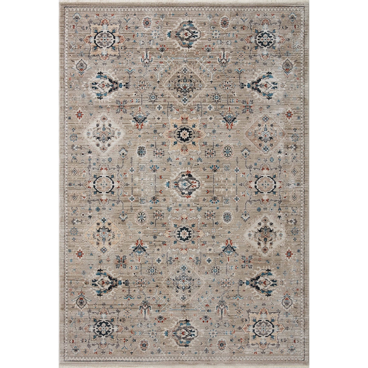 Loloi Rugs Leigh 18" x 18"  Dove / Multi Rug