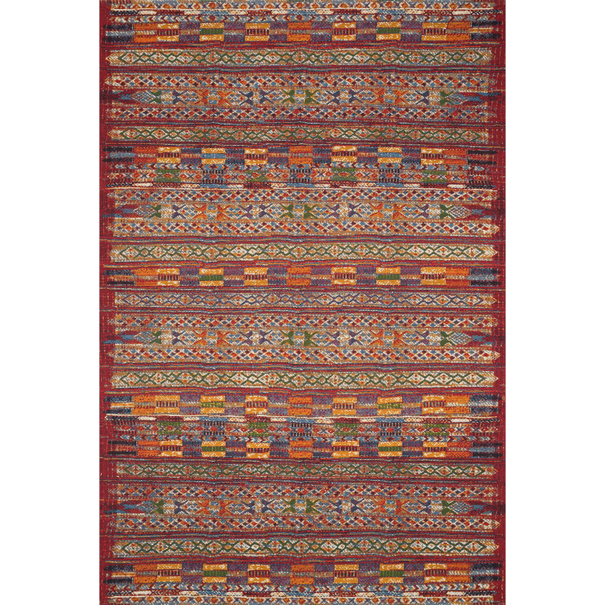 Loloi Rugs Mika 2'5" x 11'2" Red / Multi Rug