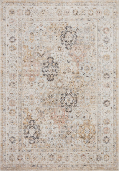 6'-7" x 9'-3" Beige / Multi Rug