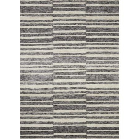 2'6" x 7'6" Natural / Slate Runner Rug