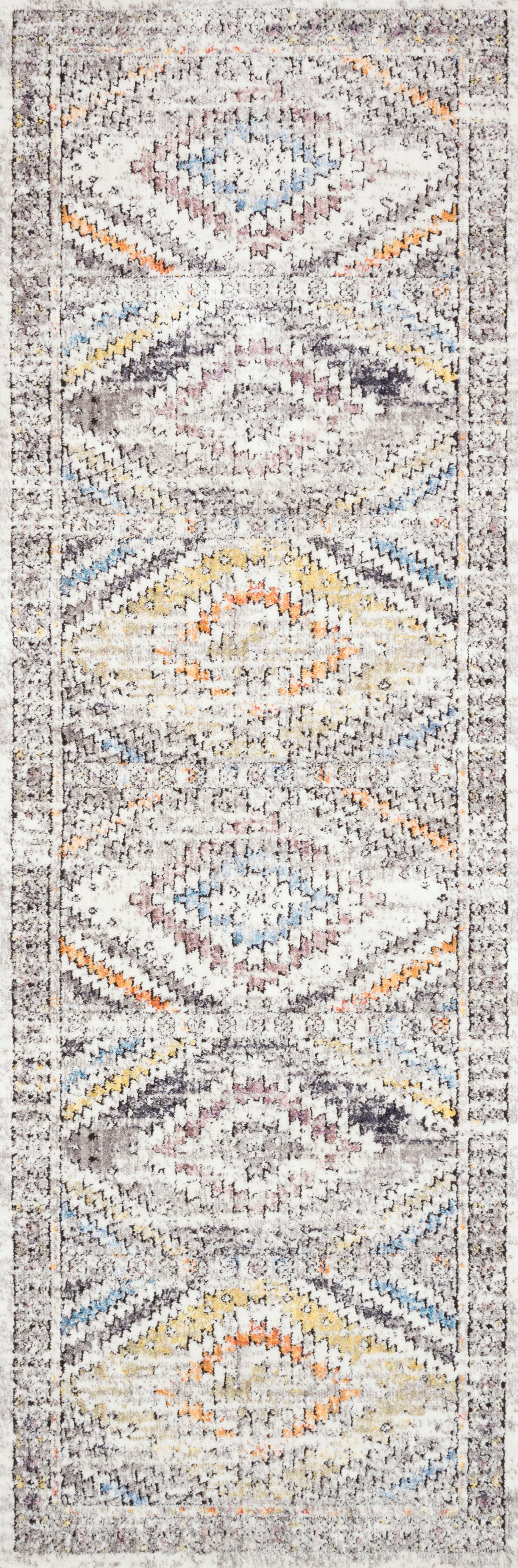 7' 10" x 10' 6" Ivory/Multi Rug