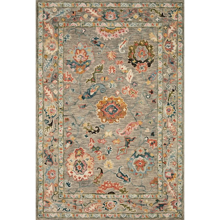 9'3" x 13' Grey / Multi Rug