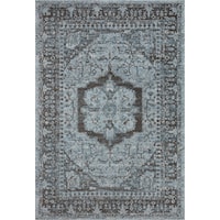 7'10" x 10' Sky / Charcoal Rug