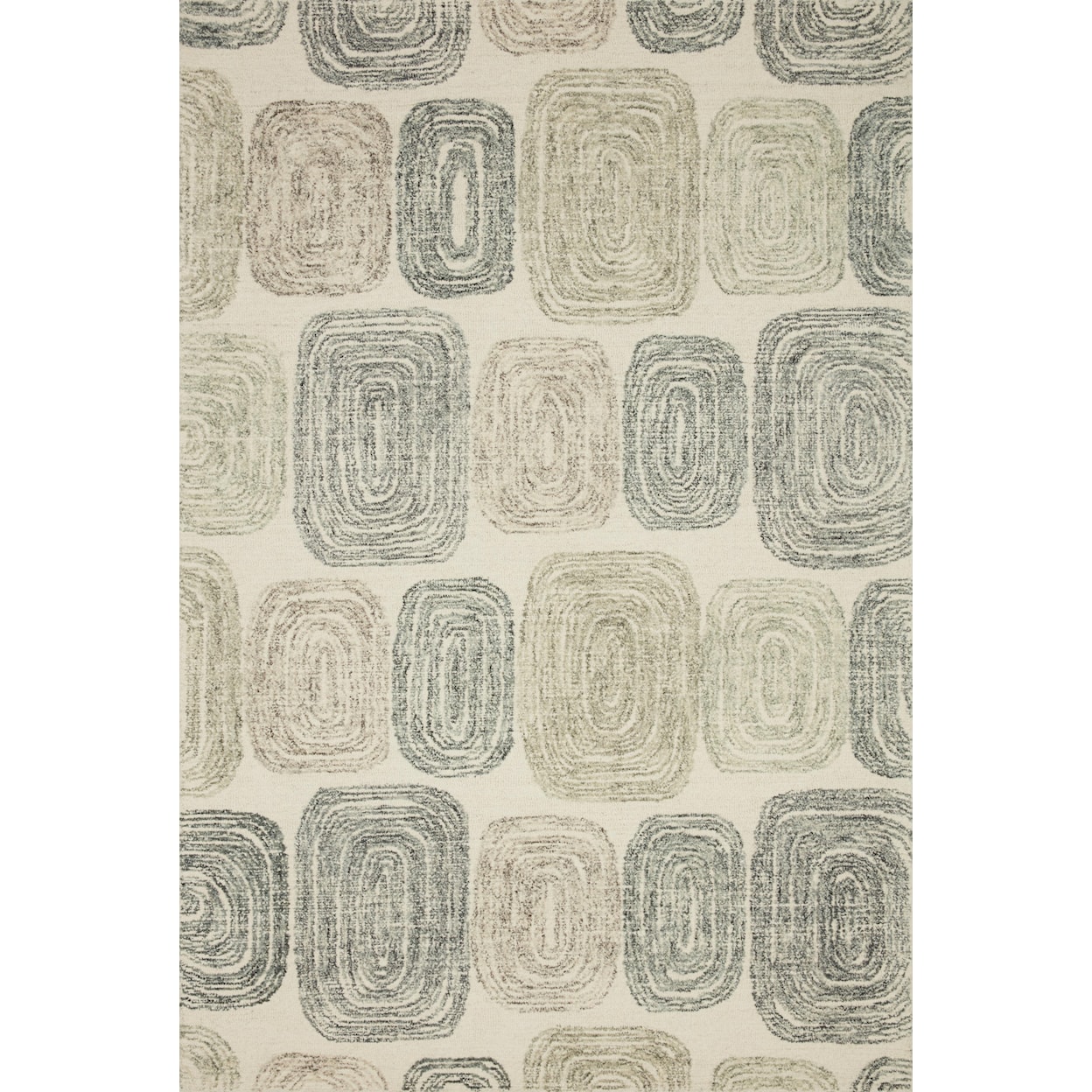 Loloi Rugs Milo 2'6" x 7'6" Dk. Grey / Neutral Rug