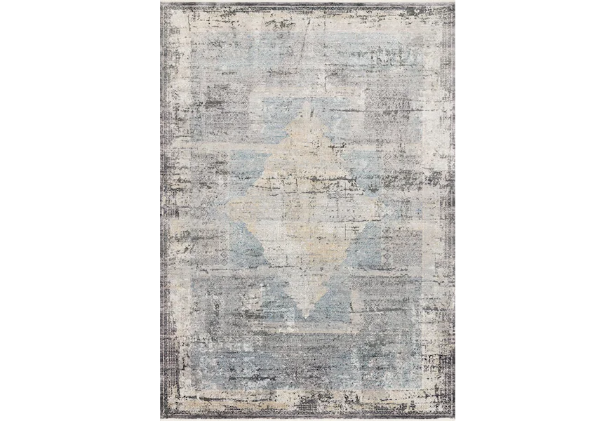 Gemma 2'8" x 10' Charcoal / Multi Rug by Loloi Rugs at Sprintz Furniture