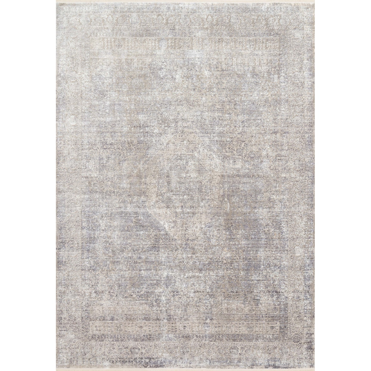 Loloi Rugs Franca 1'6" x 1'6"  Silver / Pebble Rug