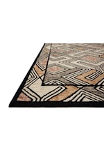 Loloi Rugs Nala 18" x 18" Rose / Black Sample Rug