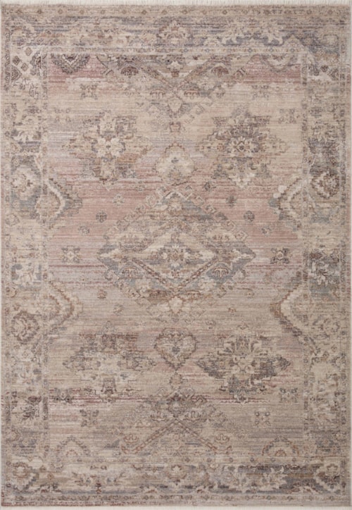 7'-10" x 7'-10" Round Blush / Dove Rug