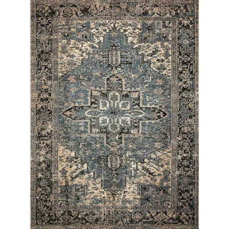 6'7" x 9'4" Ocean / Midnight Rug