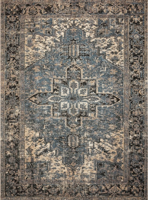 6'7" x 9'4" Ocean / Midnight Rug