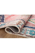 Reeds Rugs Fiona 2'0" x 5'0" Coral / Blue Rectangle Rug
