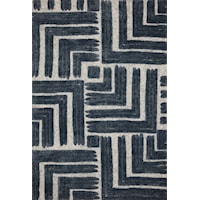 18" x 18" Blue / White Sample Rug