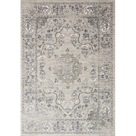 1'6" x 1'6"  Dove / Grey Rug